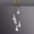 Raindrop Round Chandelier 3-Light 8''