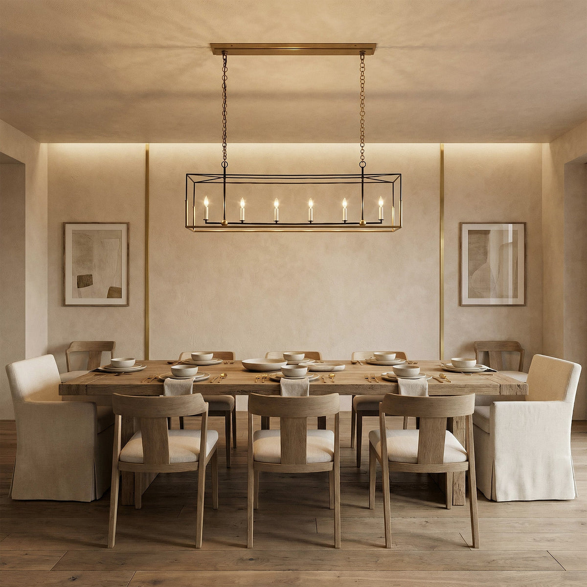Holvane 6-Light Linear Chandelier