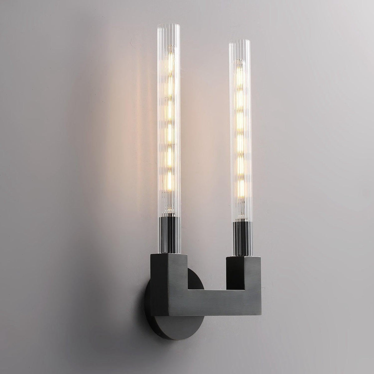 Cannel Double Wall Sconce 18"H