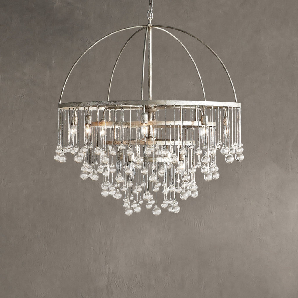 Aurelle Crystal Ball Round Chandelier 5 Light / 8 Light