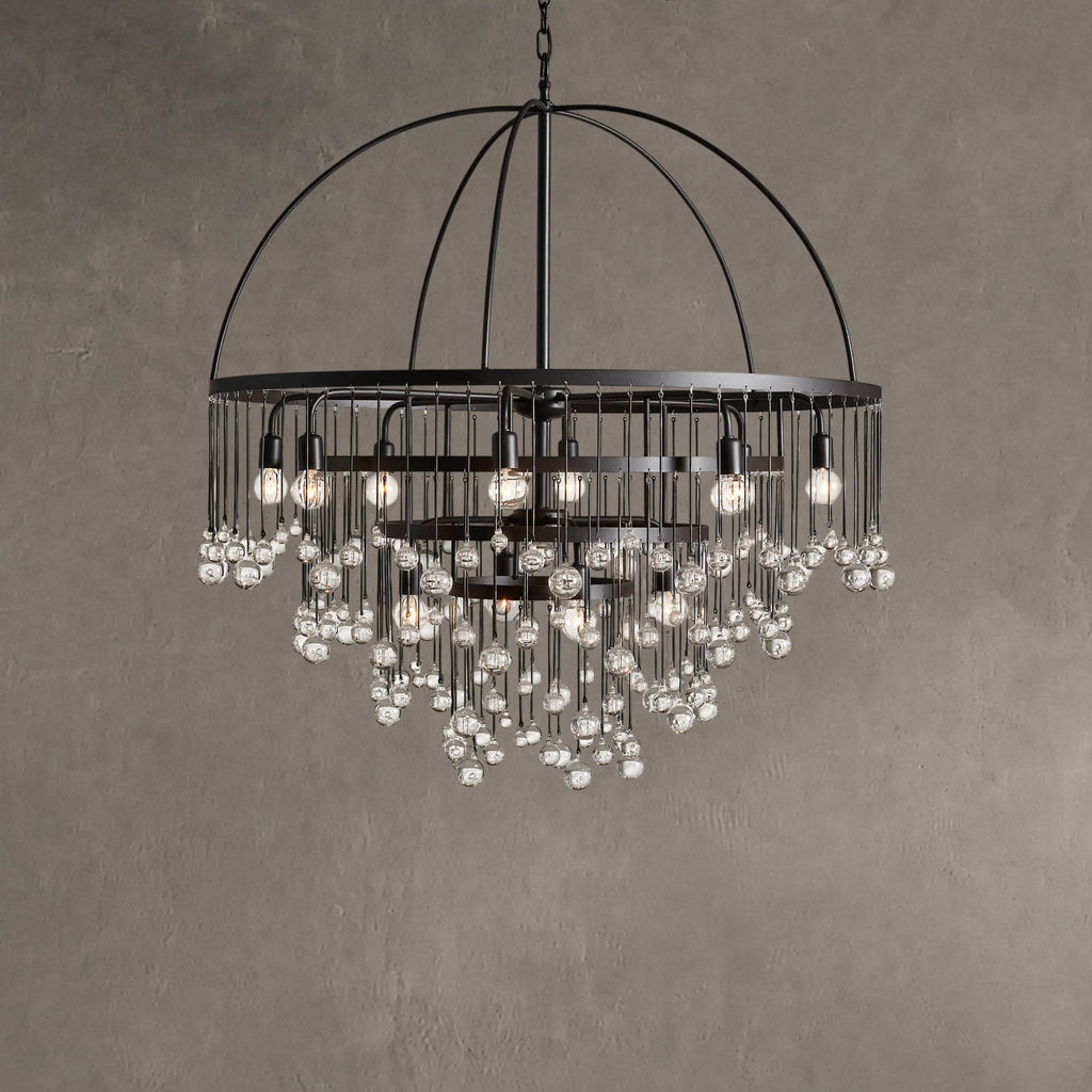 Aurelle Crystal Ball Round Chandelier 5 Light / 8 Light