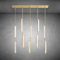 Auduban Crystal Linear Chandelier 54"