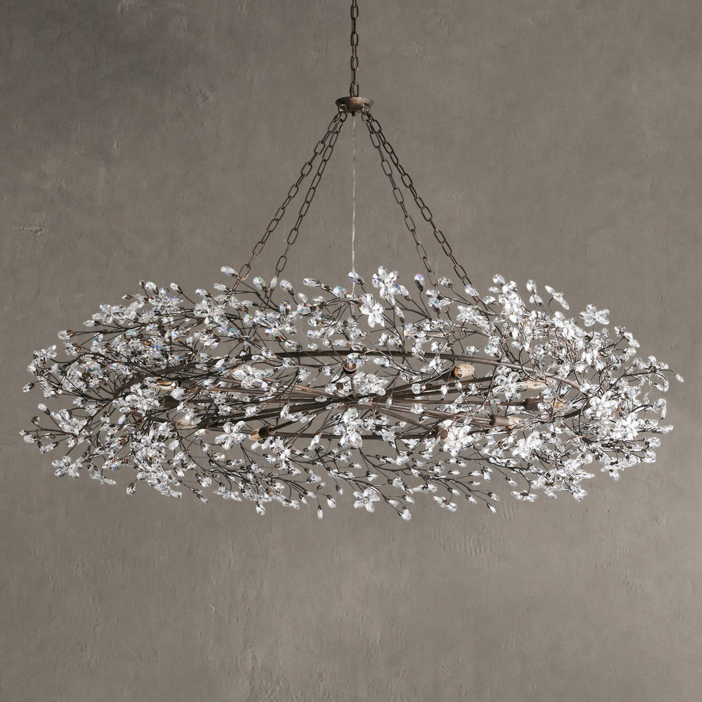Roselle Crown Chandelier 39" 48" 60"