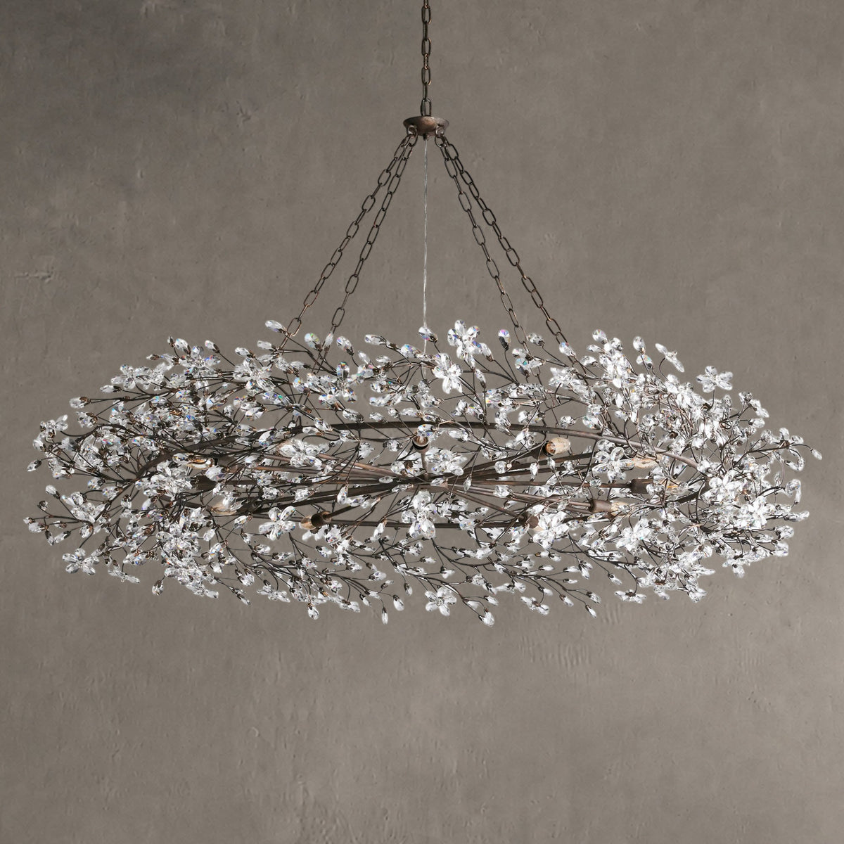 Roselle Crown Chandelier 39" 48" 60"
