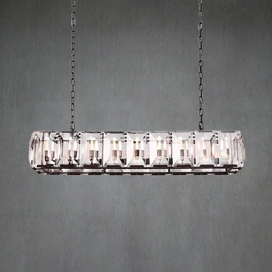 Harlew Crystal Rectangular Chandelier42''54''62''74"