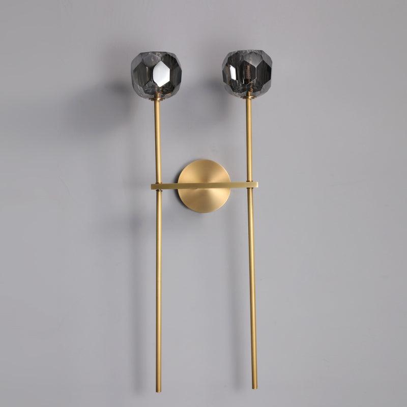 Bille De Crystal Ball Grand Double Wall Sconce