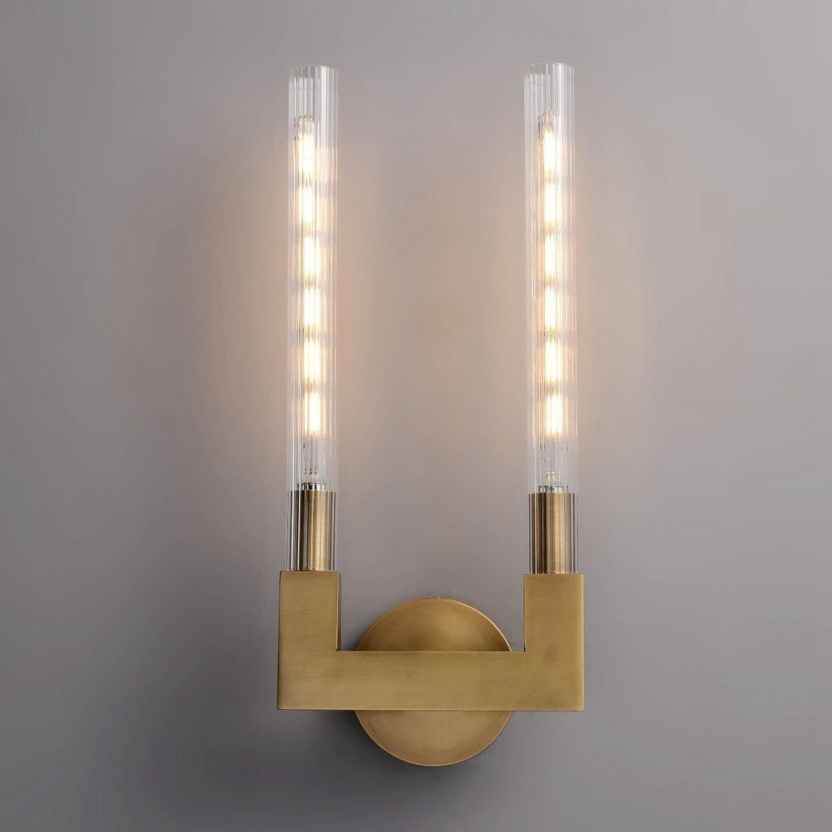 Cannel Double Wall Sconce 18"H