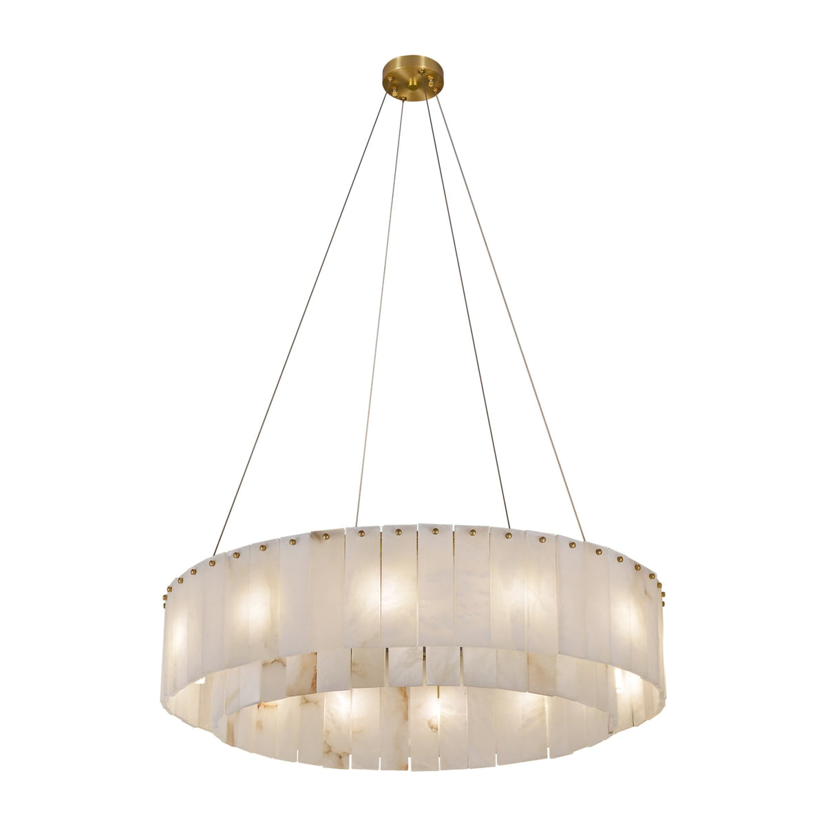Alabaster Round Chandelier