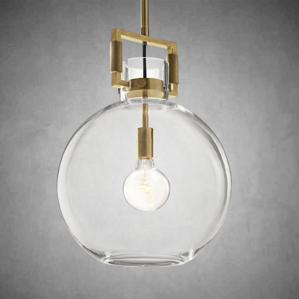 Machine Glass Globe Pendant