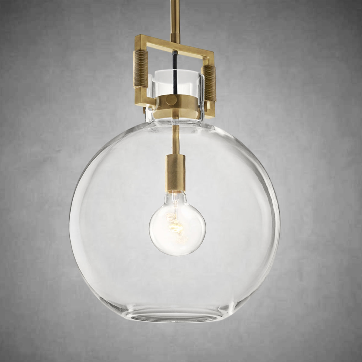 Machine Glass Globe Pendant