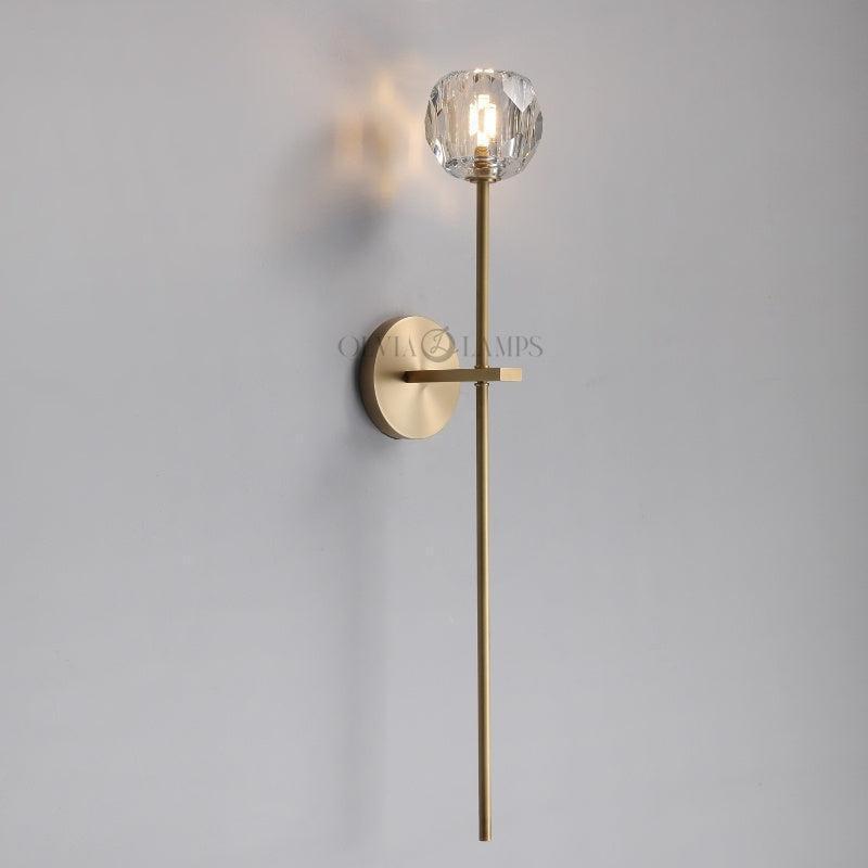 Bille De Crystal Grand Wall Sconce 28"H