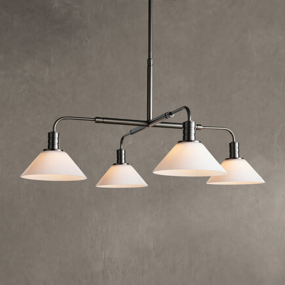 Torvane Glass Round Chandelier 30'' 52''