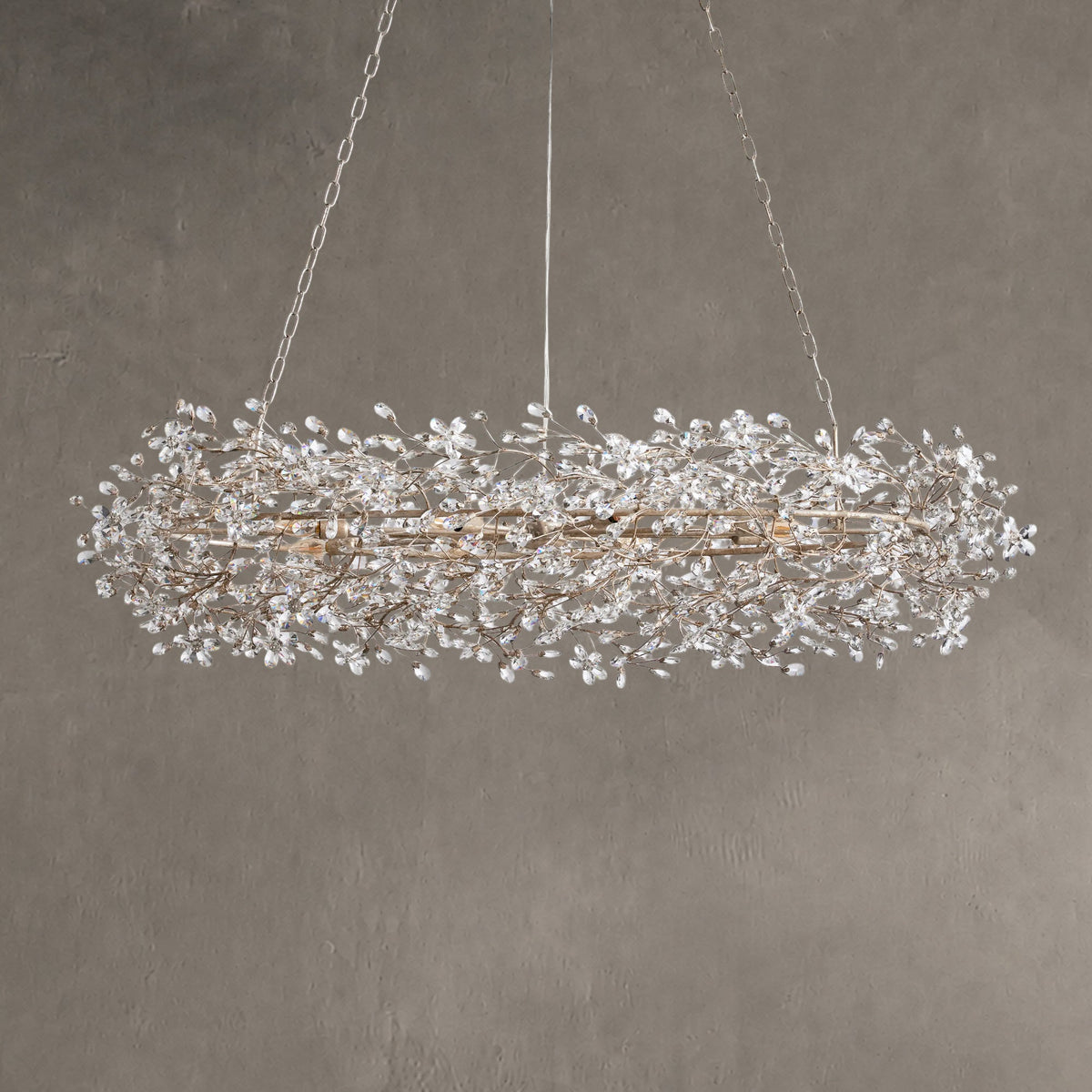 Roselle Oval Chandelier 62''74''