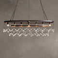 Aurelle Oval Crystal Ball 7 Light Chandelier