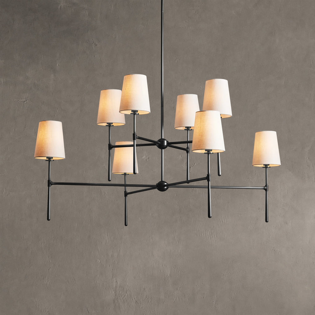 Rhovane 2-Tier Round Chandelier 48"