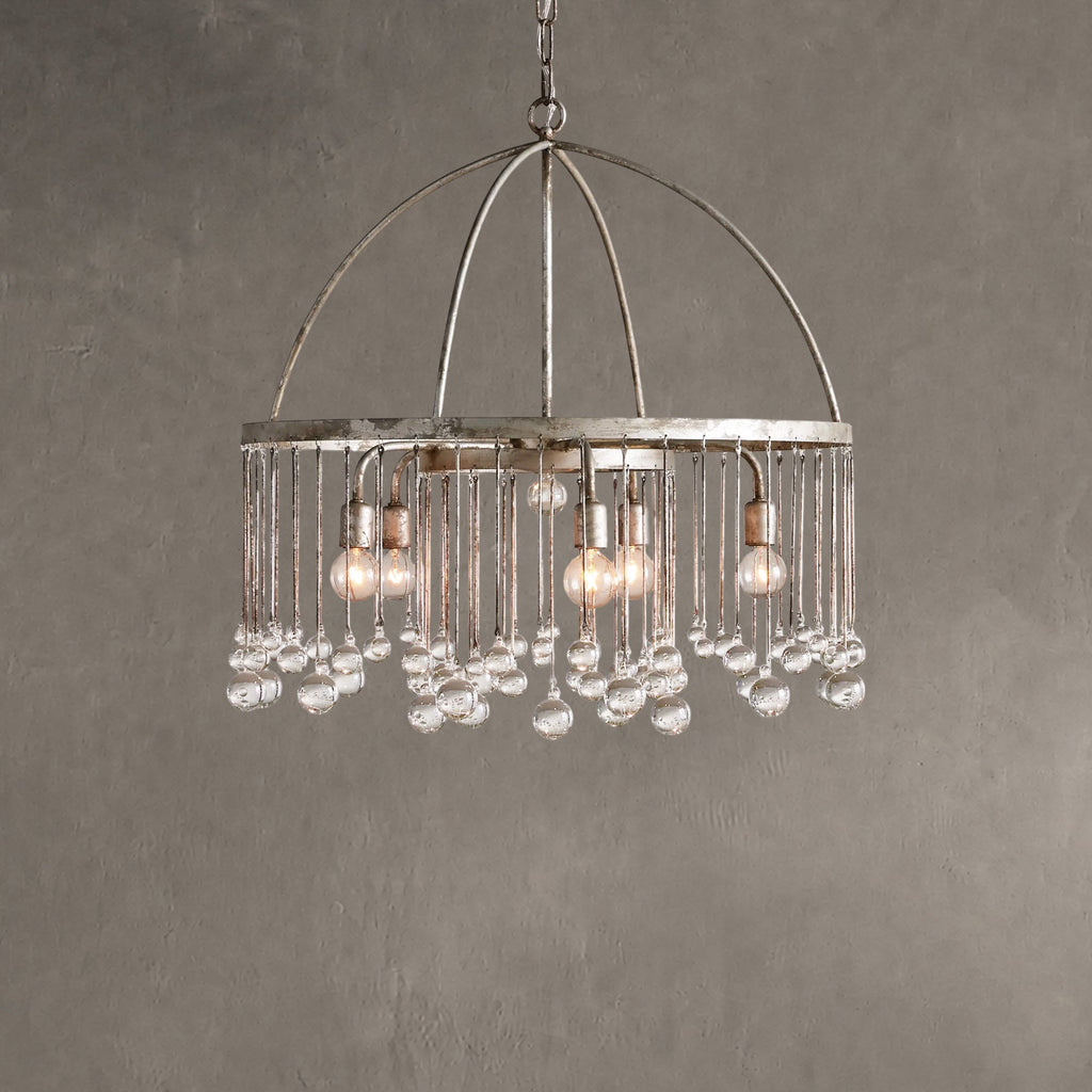 Aurelle Crystal Ball Round Chandelier 5 Light / 8 Light