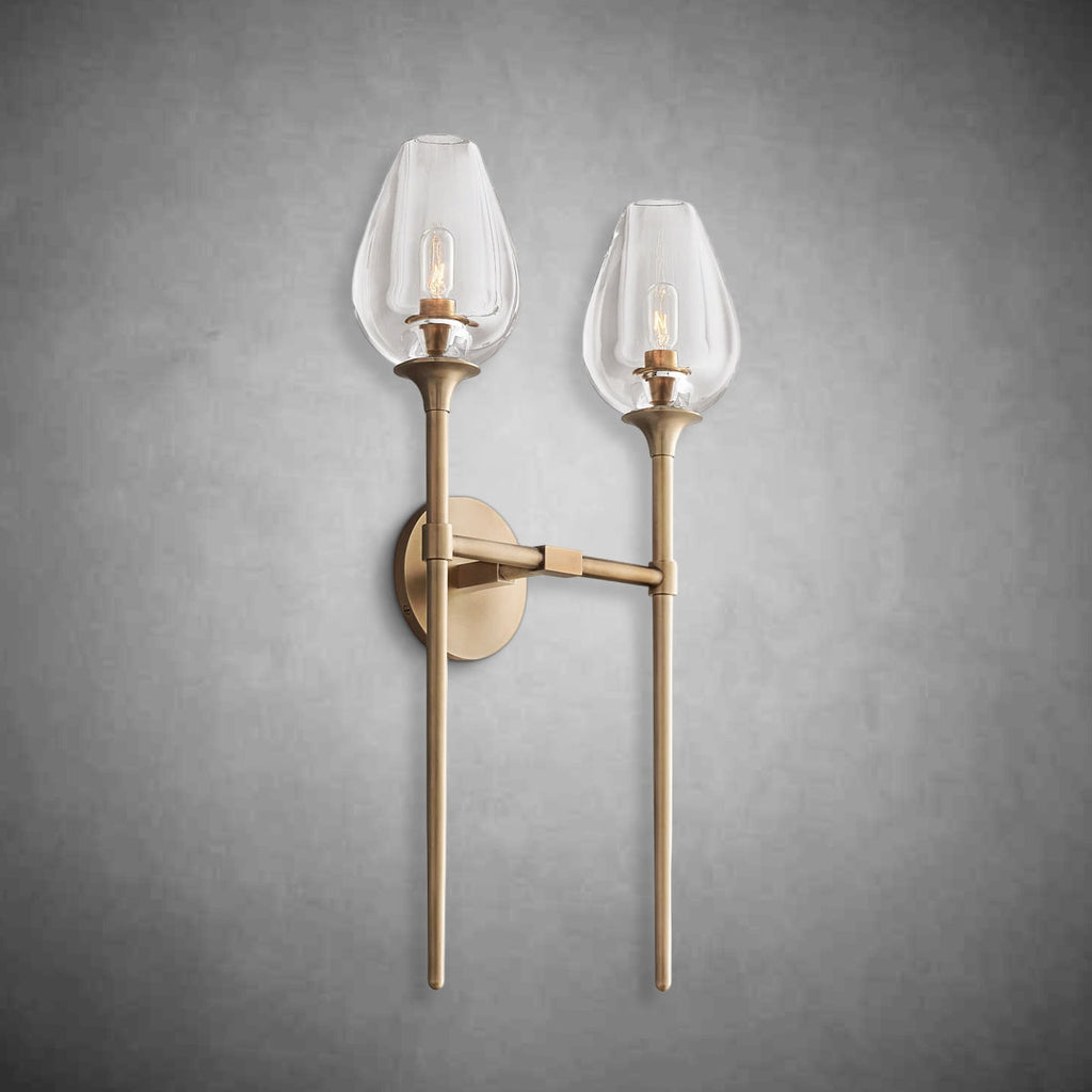 Tulipe Double Wall Lamp 24”H