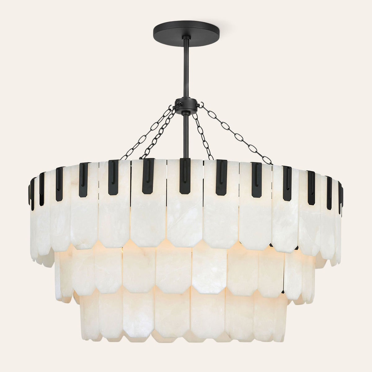 Nadia Alabaster Chandelier 30" 41"