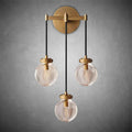 Pearls Glass 3-Head Wall Sonce