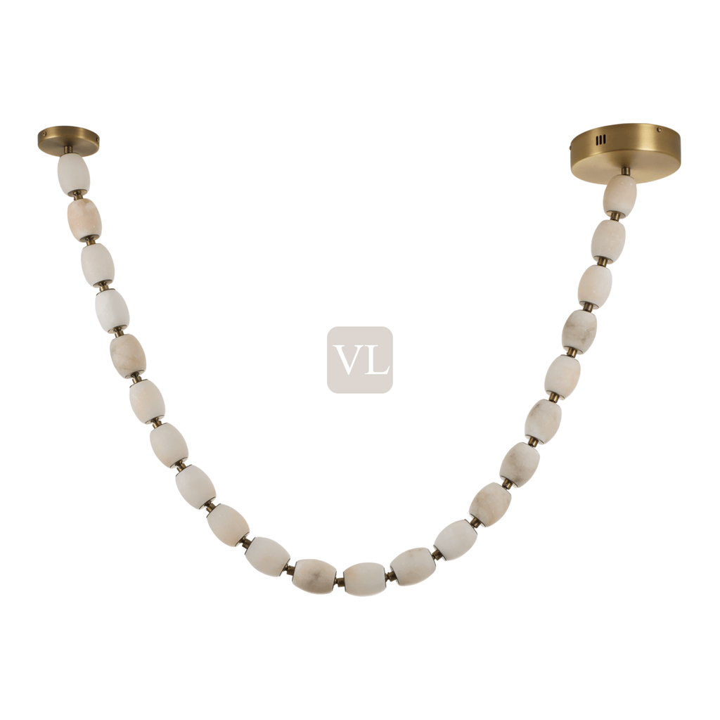 Alabaster Bead LED Pendant Light