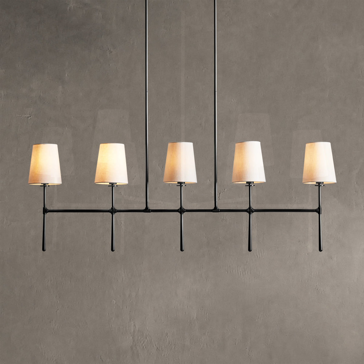 Rhovane Linear Chandelier 5 Light / 6 Light