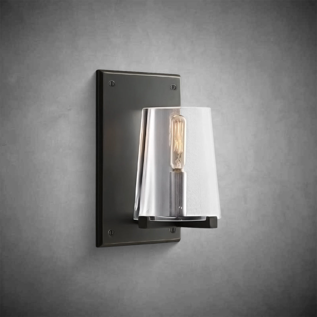 Paricia Clear Glass Wall Sconce
