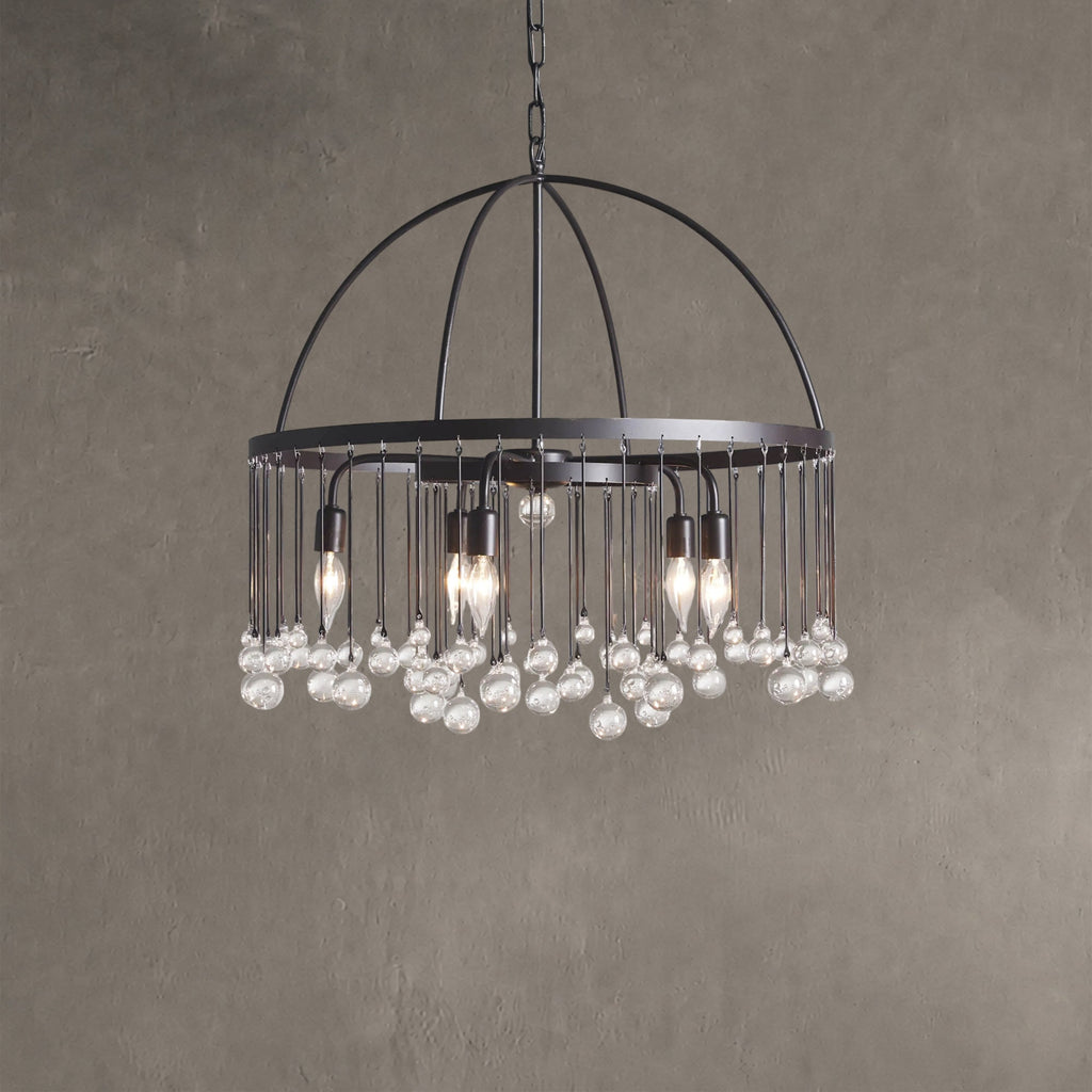 Aurelle Crystal Ball Round Chandelier 5 Light / 8 Light