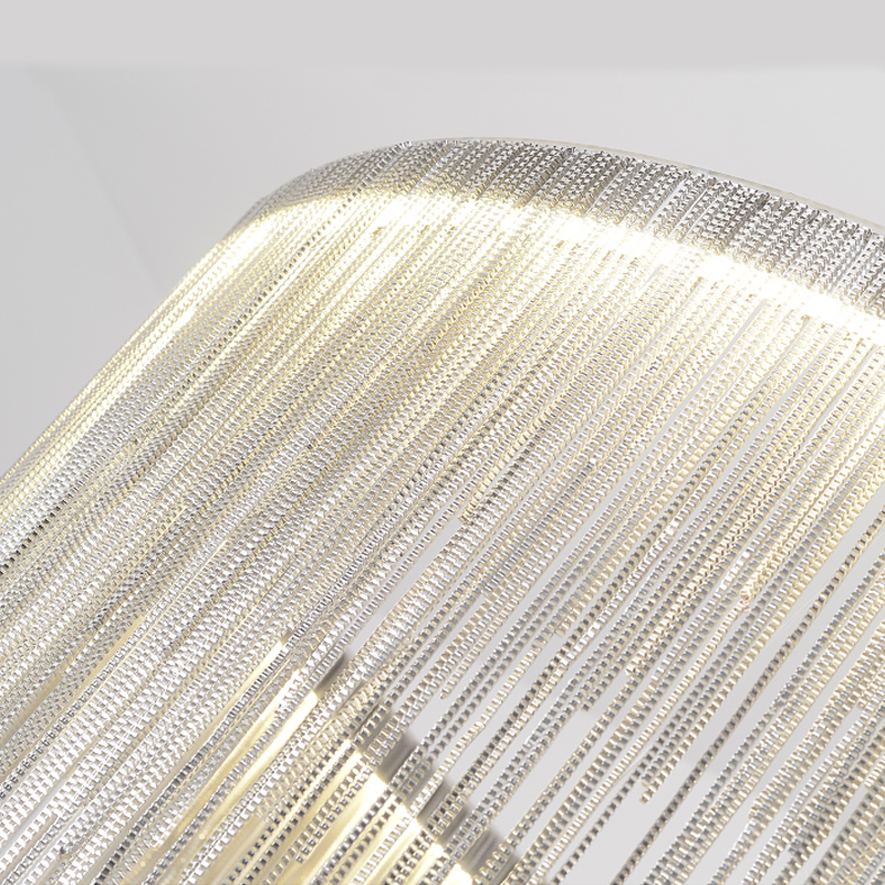 Vicky Two-tier Chain Tassel Round Chandelier