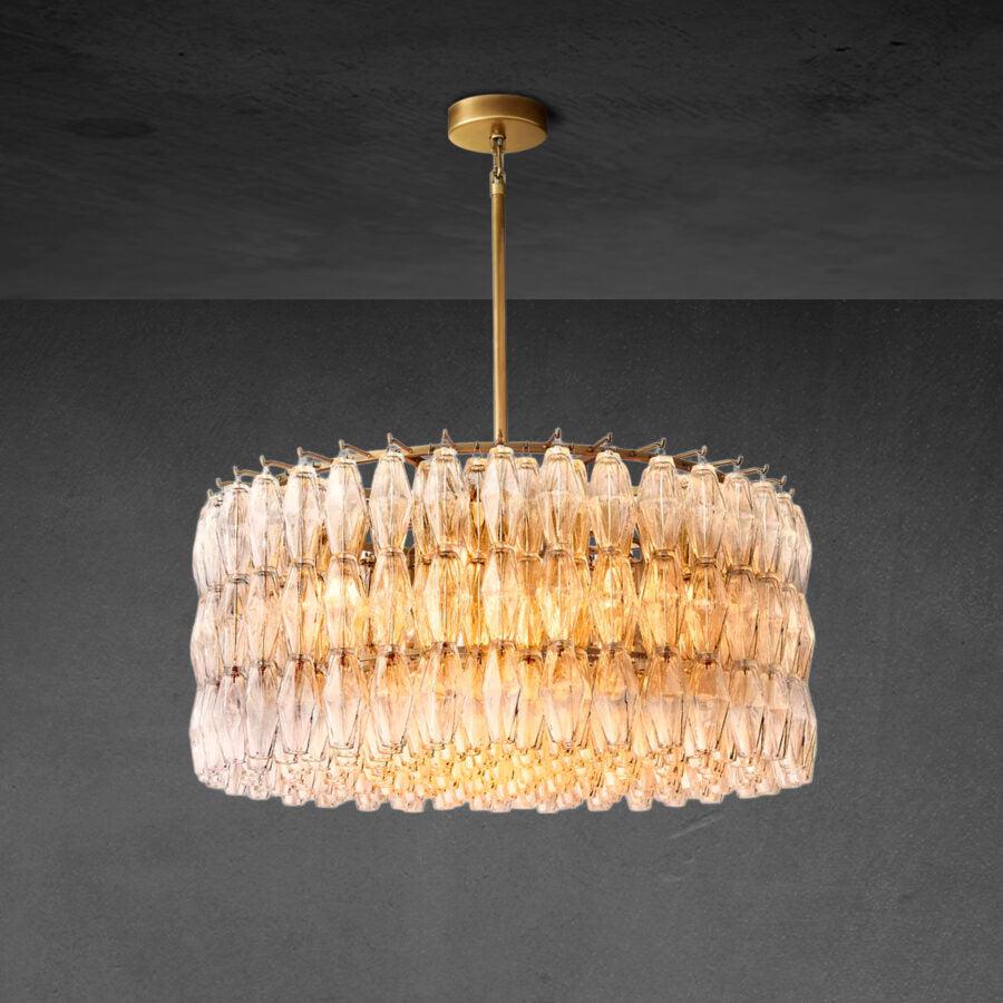 Chiaravalle Clear Glass Round Chandelier 37"47''62''