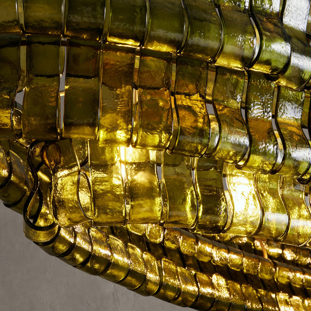 Ghiandor Glass Oval Chandelier 54''65''