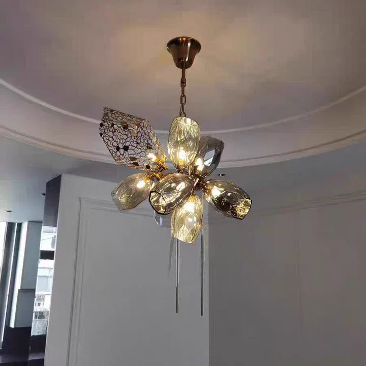 Modern Wine Glass Shape Chandelier Italian Light Luxury Light Fixture for Dining Room/Living Room