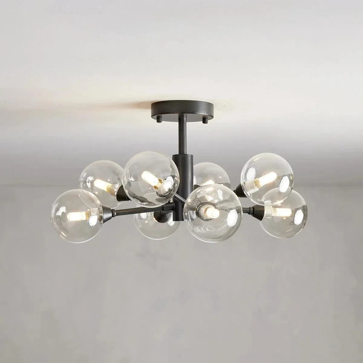 Apollo Modern Glass Ball Flushmount 20''36''47''