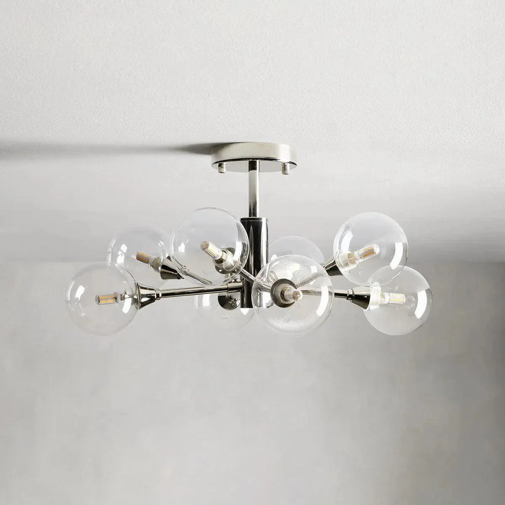 Apollo Modern Glass Ball Flushmount 20''36''47''