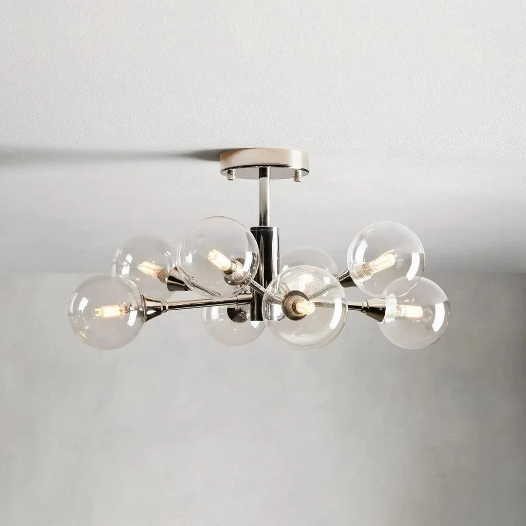 Apollo Modern Glass Ball Flushmount 20''36''47''
