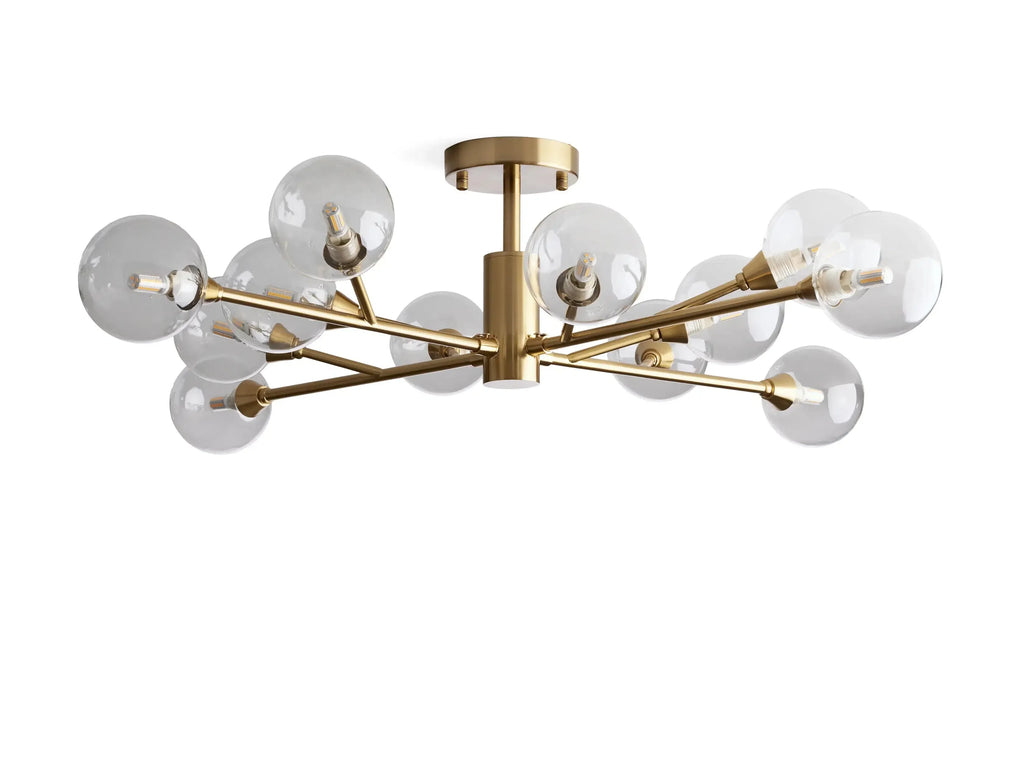 Apollo Modern Glass Ball Flushmount 20''36''47''