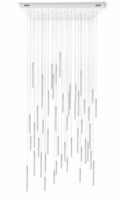 Bellini Square Tubular Pendant Light Chandelier