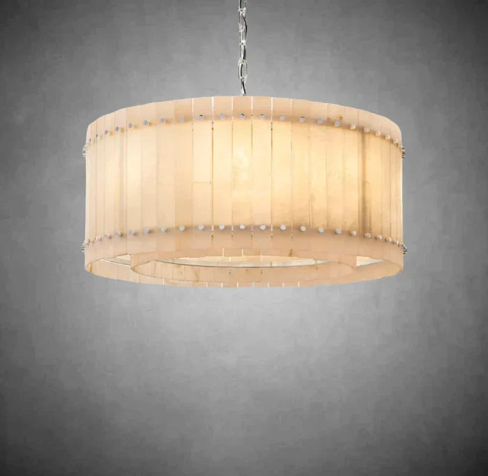 Sun Marcus Alabaster Round Chandelier