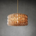Chiaravalle Smoke Glass Round Chandelier 37"47‘’62‘’