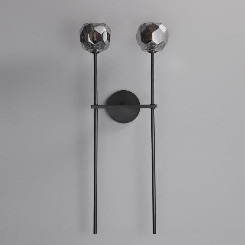 Bille De Crystal Ball Grand Double Wall Sconce