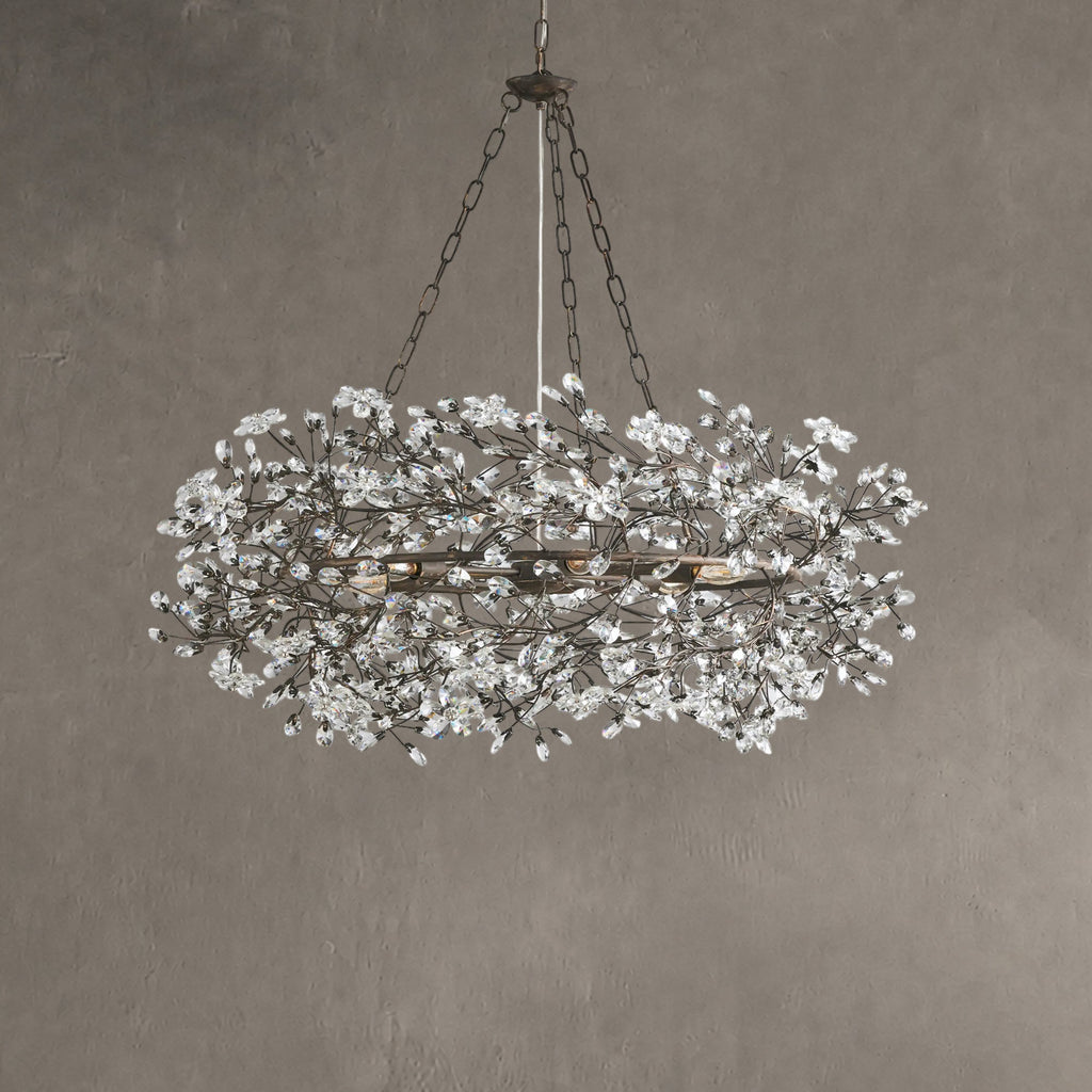 Roselle Crown Chandelier 39" 48" 60"