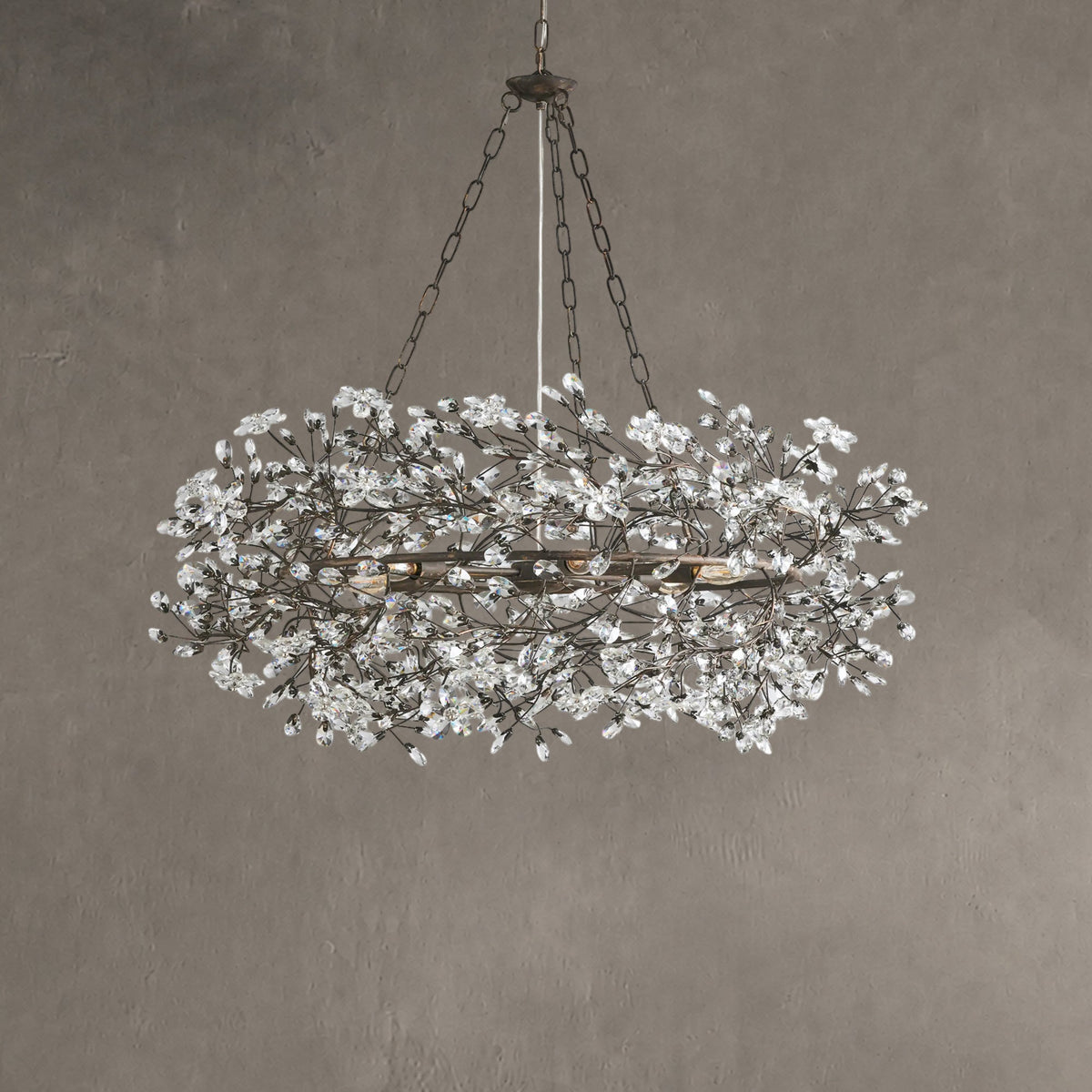 Roselle Crown Chandelier 39" 48" 60"