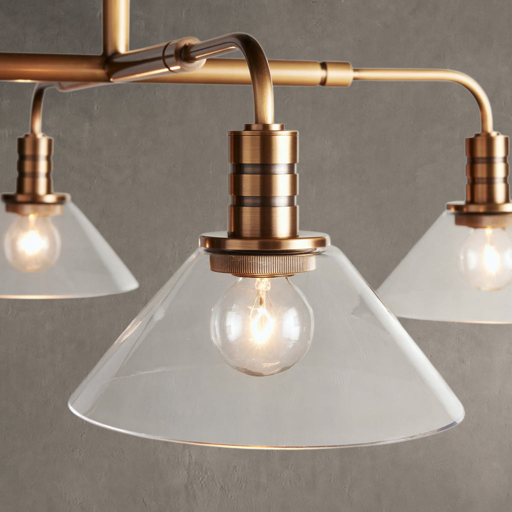 Torvane Glass Round Chandelier 30'' 52''