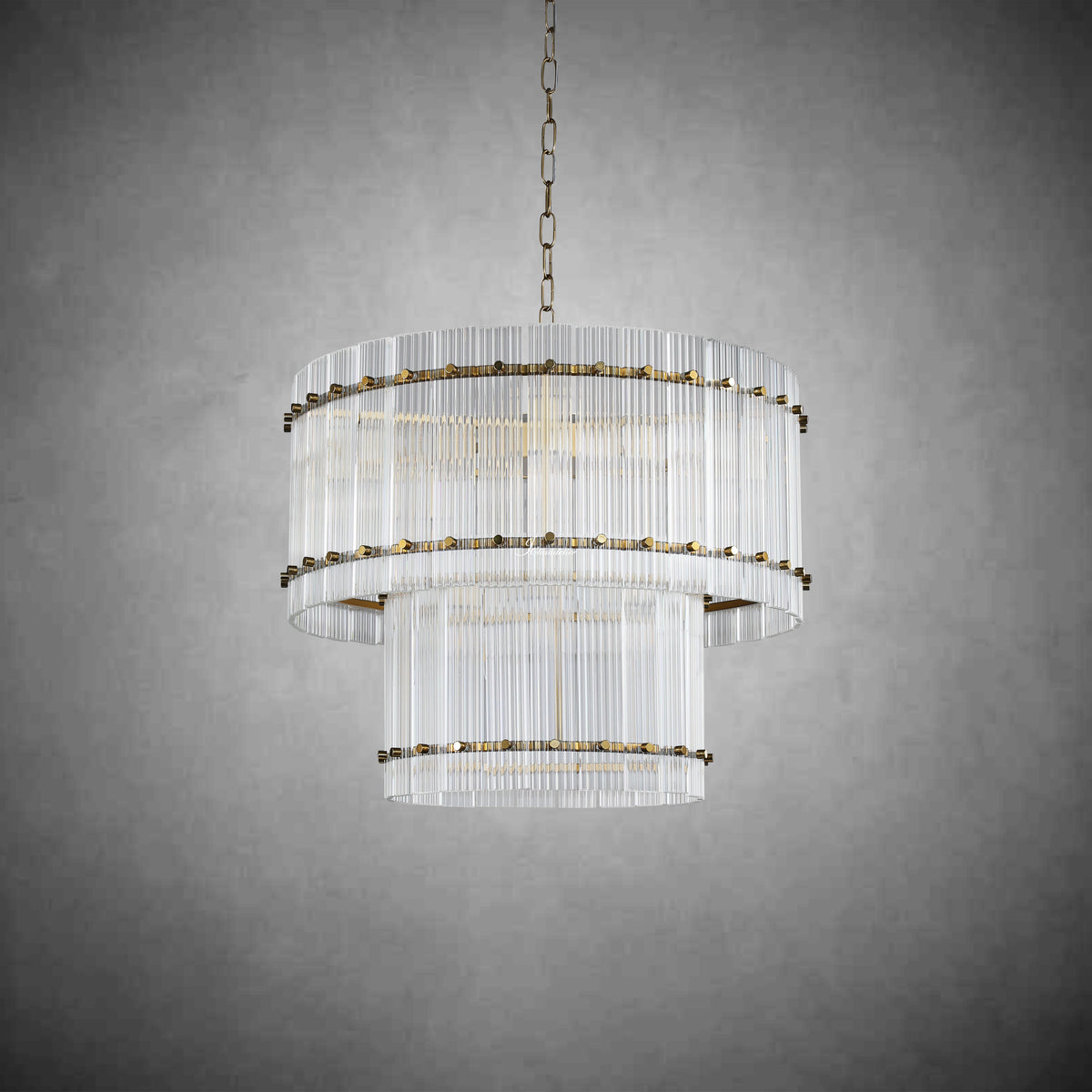 Sun Marcus 2-Tier Round Chandelier 22"