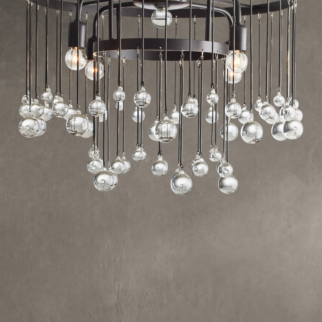 Aurelle Crystal Ball Flush mount