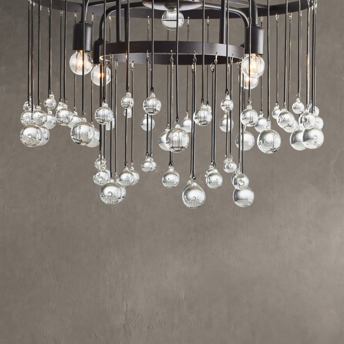 Aurelle Crystal Ball Flush mount