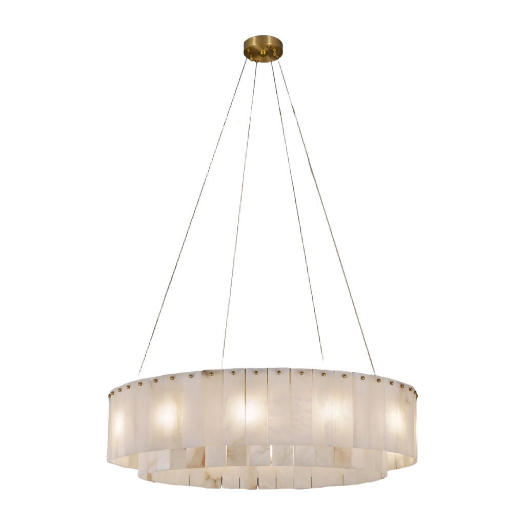 Alabaster Round Chandelier