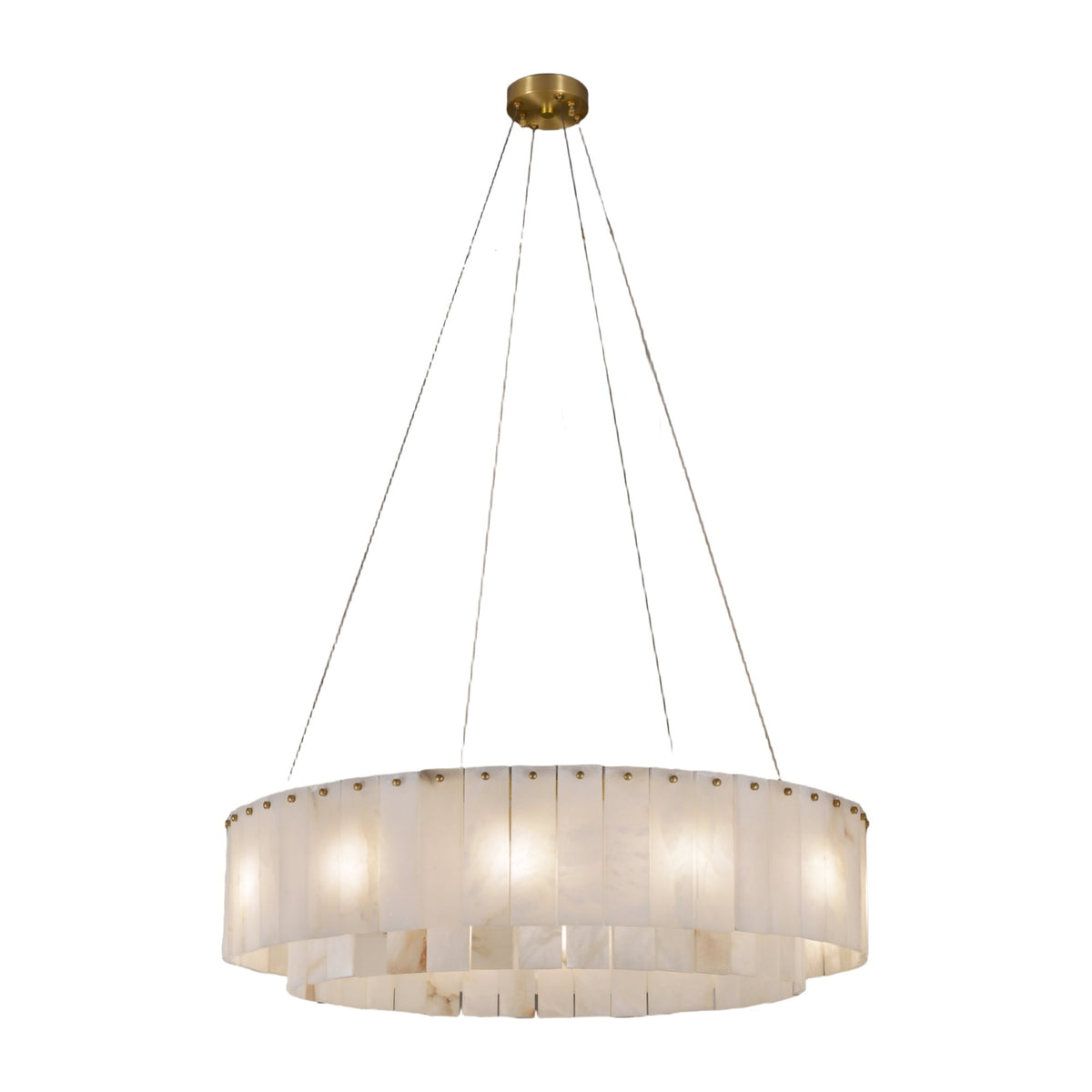 Alabaster Round Chandelier