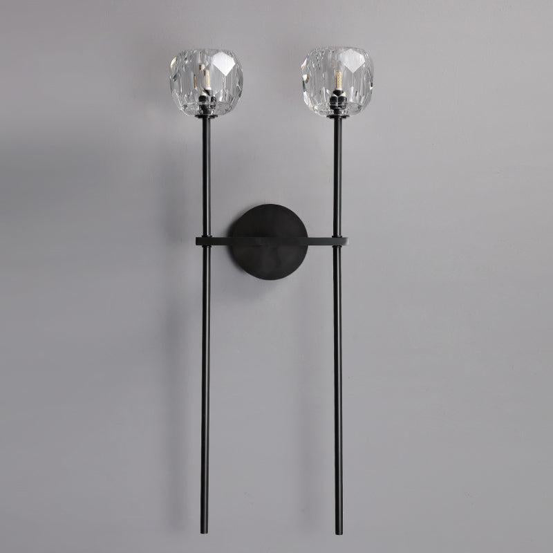 Bille De Crystal Ball Grand Double Wall Sconce