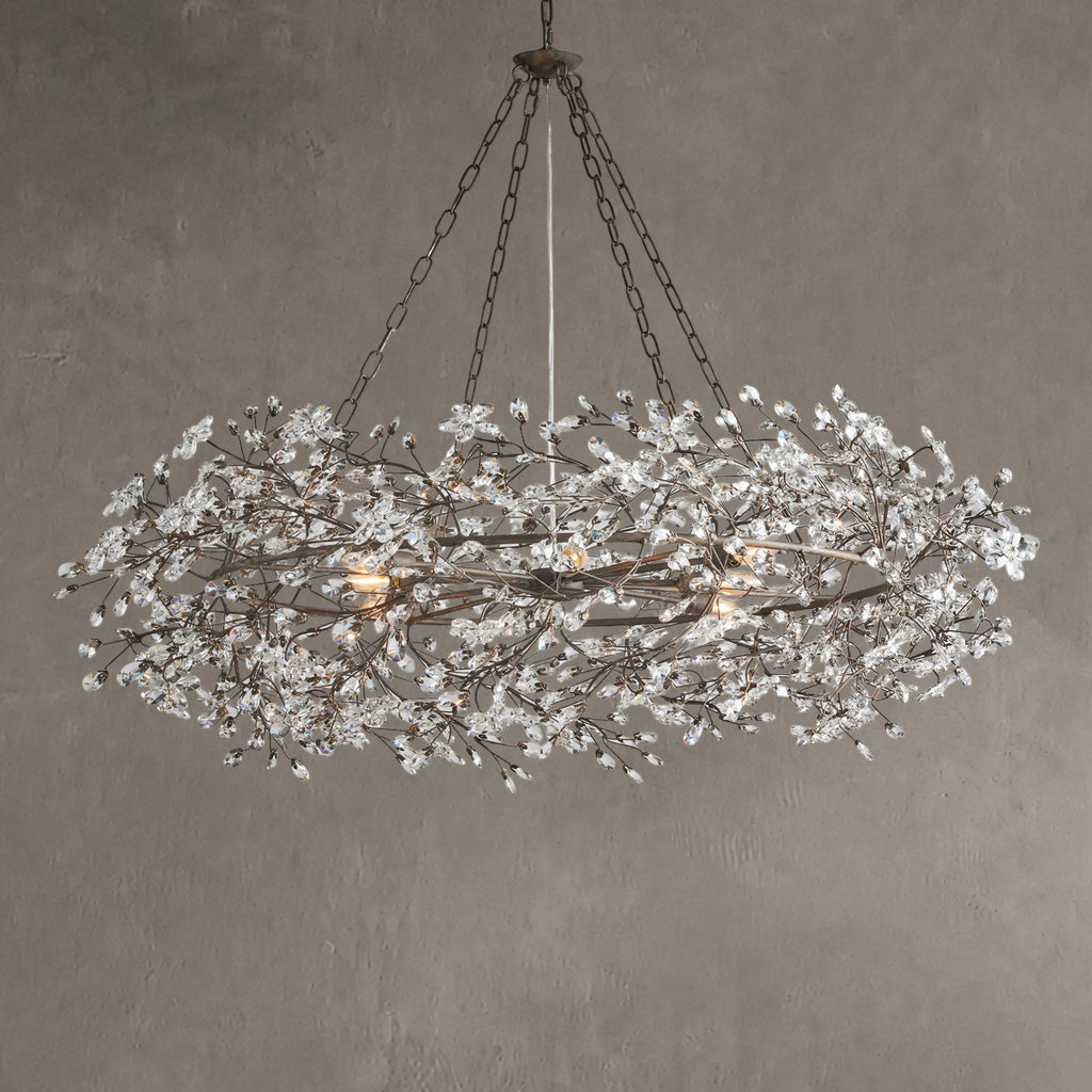 Roselle Crown Chandelier 39" 48" 60"