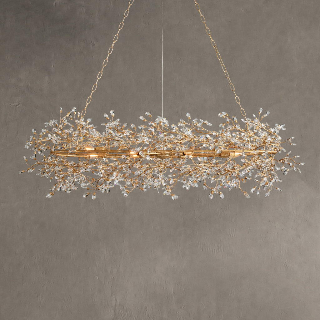 Roselle Oval Chandelier 62''74''